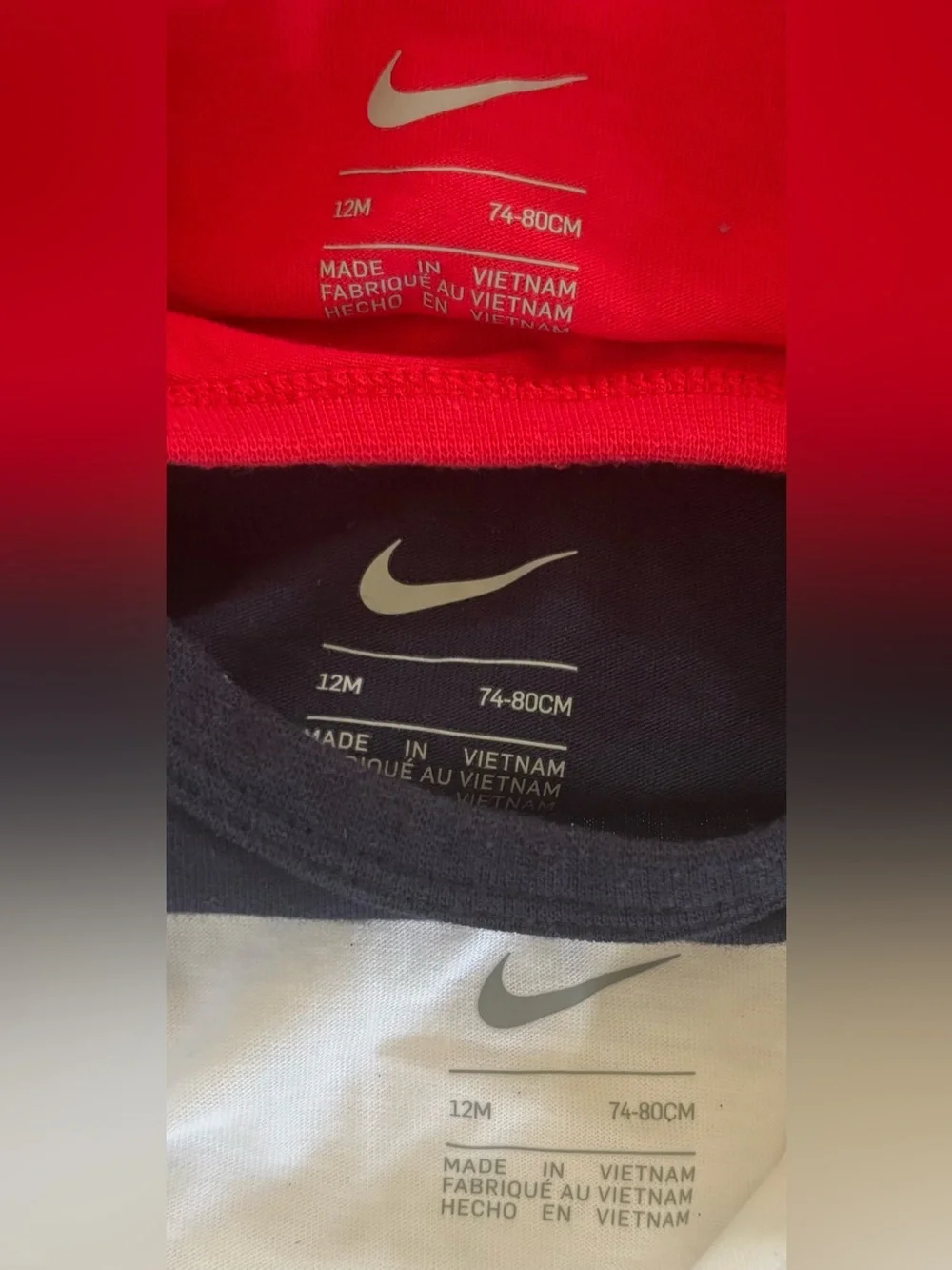 Nike baby unisex boy youth youth one pieces Sz 12 months 3 pieces